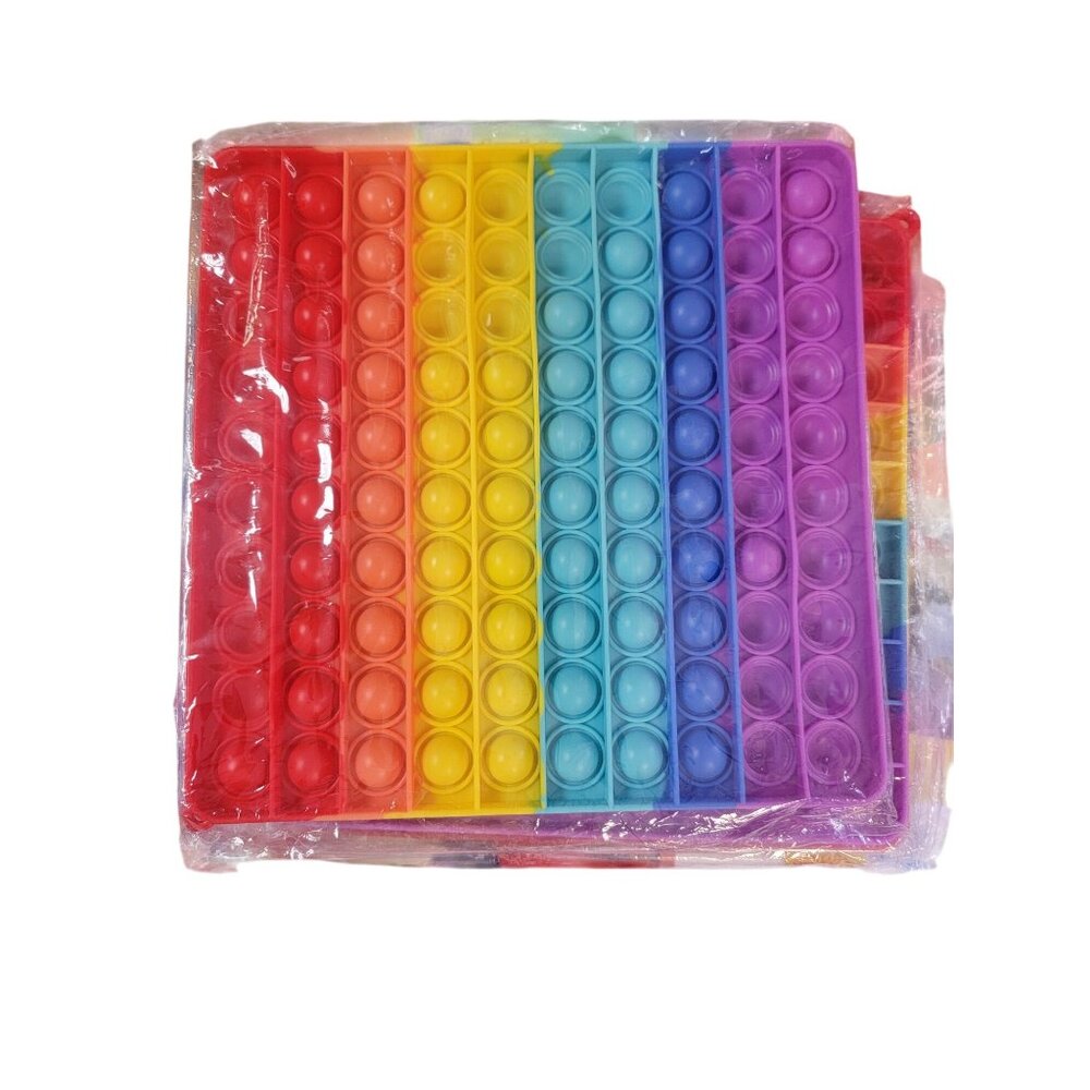 Large Rainbow Pop It Fidget Toy
